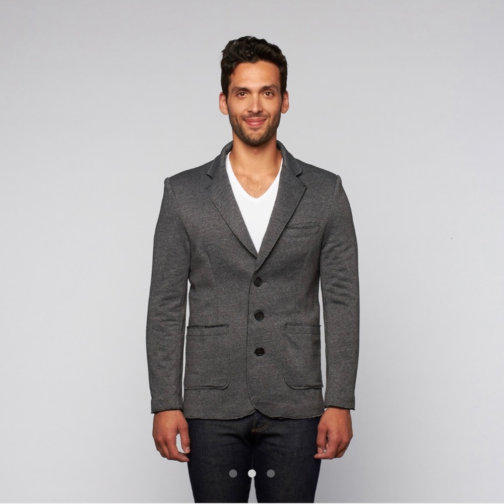 Standard Issue Raw Edge Terry Blazer Size Large